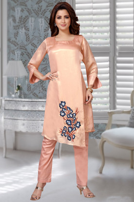 Asymmetrical discount kurti designs