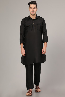 New Trends Collar Neck Kurta Pajama Online Shopping Andaaz Fashion