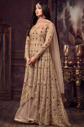 Buy Zari Work Eid Dresses in the USA - Andaaz Fashion