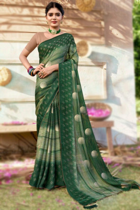 Dark green chiffon blouse new arrivals