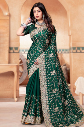 Party wear stone work sarees store