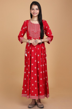 Buy Pink Cotton Traditional Kurtis Kurtas Online for Women in UK