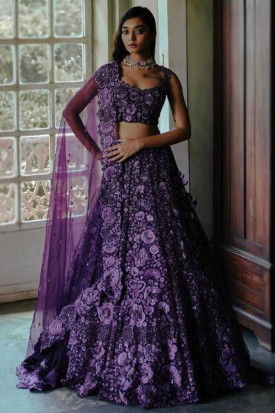 Violet online bridal lehenga