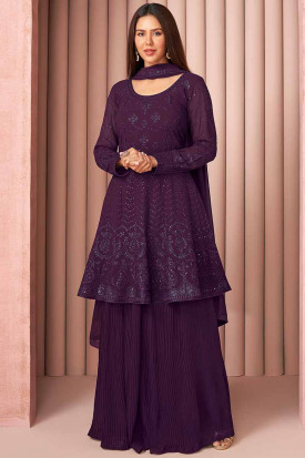 Royal Embroidered Pakistani Frock Sharara Dress for Eid – Nameera by Farooq-hangkhonggiare.com.vn