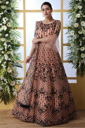 Net Gowns Online Latest Designs of Net Gowns Shopping