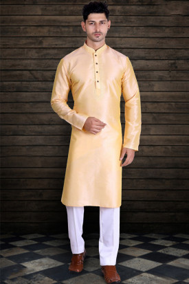 Kurta pajama yellow 2025 white