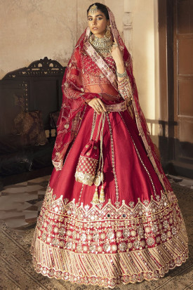 Gota patti work bridal lehengas store
