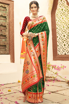 Shop Traditional Paithani Dresses Online USA | Andaaz Fashion Shop Traditional Paithani Dresses Online USA | Andaaz Fashion