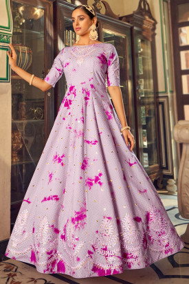 Long frock style gown sale