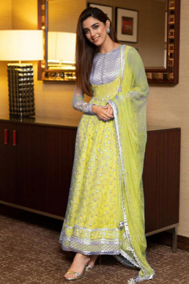 Lemon best sale yellow anarkali