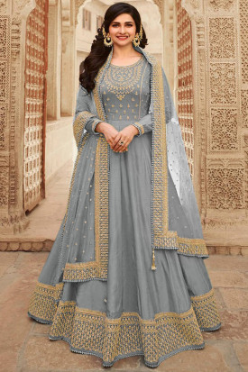 Semi stitched anarkali gown on sale
