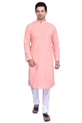 Light pink colour kurta pajama outlet
