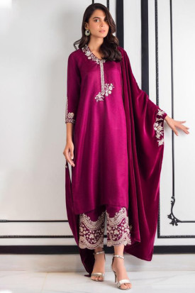 Satin shop pakistani dress