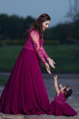 Mother & daughter dresses discount