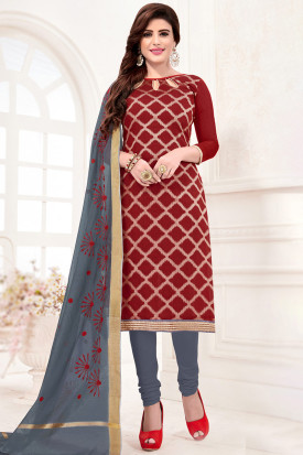 Meroon churidar top