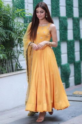 Maya yellow dress top
