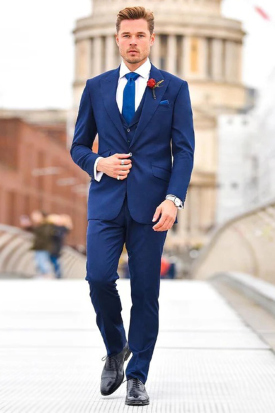 Png Image Blue Coat White Shirt Red Tie Dusty Blue Boys Slim Fit