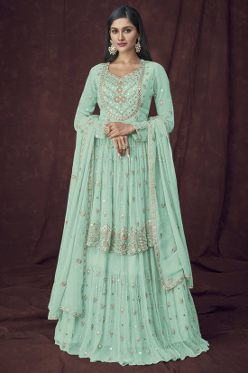 Ghagra hot sale frock design