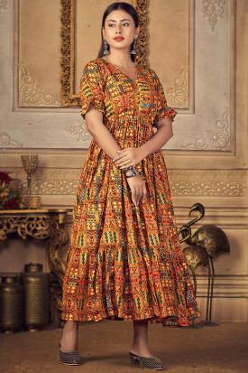 Long frock style kurti design top