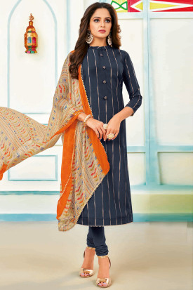 Closed neck outlet churidar