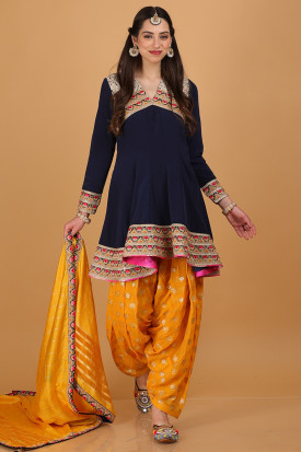 Short frock salwar suit best sale