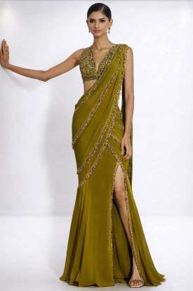 Traditional Indian Brocade Dress Buy 60 US-30W Green Party Wear Indian Gowns Online For Women Traditional Indian Brocade Dress Buy 60 US-30W Green Party Wear Indian Gowns Online For Women