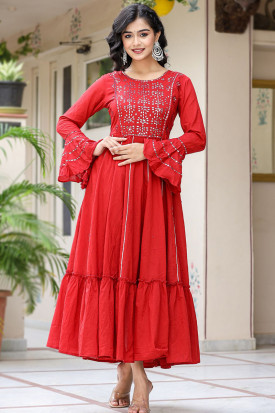 Cotton frock designs for adults top