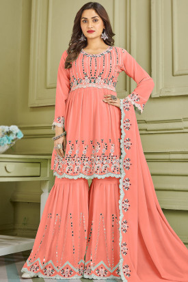 Sharara and frock discount design