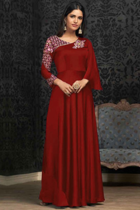 Party dresses red color new arrivals