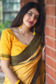 Yellow Cotton Saree With Cotton Blouse