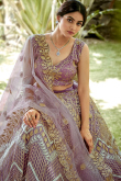 Lavender Net Lehenga with Gota Patti & Sequin Work