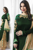 Castleton Green Georgette Palazzo Pant Suit With Resham Work
