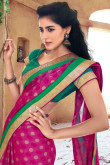 Pink Chiffon Saree with Art Silk blouse