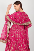 Noor-e-Gulshan Silk Georgette Anarkali Luxe Set 