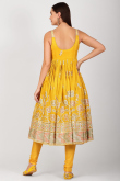 Noor-e-Zar Mustard Yellow Anarkali Ensemble