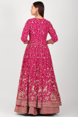 Noor-e-Gulshan Silk Georgette Anarkali Luxe Set 
