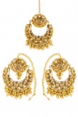Ethnic Crystal encrusted traditional earrings with Dense Pearls