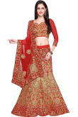 Maroon Art Silk Lehenga with Art Silk Choli