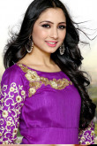 Elegant Silk Anarkali Suit In Purple Color