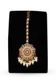 Alloy Multi Color Beads Necklace And Earrings Jewellery Set