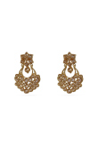 Long Gold Necklace with Tikka & Chandbali Earrings