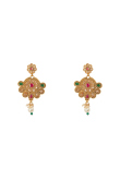 Alloy Multi Color Necklace And Earrings Jewellery Set