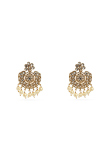 Beaded Pendant Necklace Set with Kundan & Pearl Drops