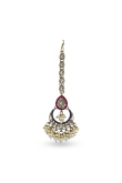 Kundan Choker with Bead Fringe & Dome Jhumkas Set