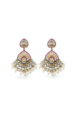 Multi Color Beaded Dangle Style Earrings 