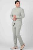 Ash Grey Viscose Jodhpuri Style Plain Men's Coat Pant