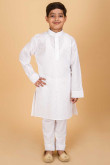 White Cotton Kurta Pajama set