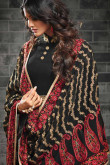 Black Silk Anarkali Suit With Resham Work