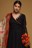 Black Eid Special Georgette Anarkali Suit for Eid