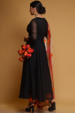 Black Eid Special Georgette Anarkali Suit for Eid